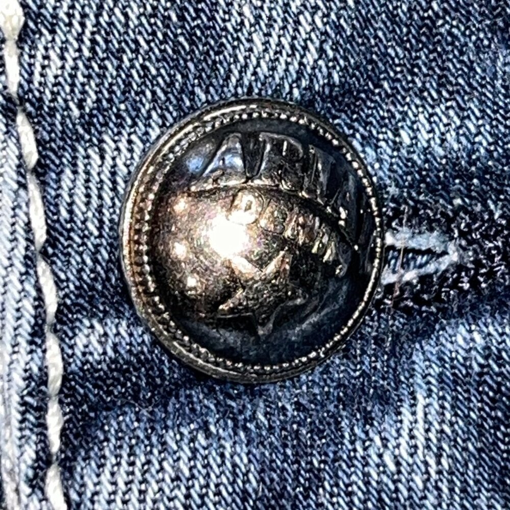 ARIAT REAL DENIM LOW RISE WESTERN BOOT CUT JEANS - W26" L35" EXTRA LONG TALL - Picture 6 of 16